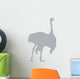 Grey Male Ostrich Wall Decal