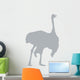 Grey Male Ostrich Wall Decal