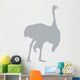 Grey Male Ostrich Wall Decal
