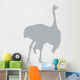 Grey Male Ostrich Wall Decal