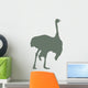 Green Male Ostrich Wall Decal