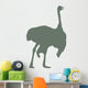 Green Male Ostrich Wall Decal