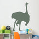 Green Male Ostrich Wall Decal