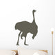Brown Male Ostrich Wall Decal