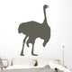 Brown Male Ostrich Wall Decal