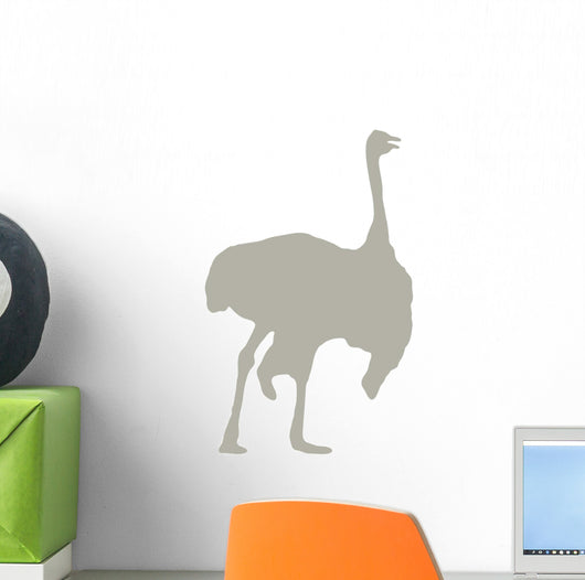 Tan Male Ostrich Wall Decal