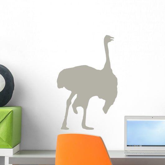 Tan Male Ostrich Wall Decal