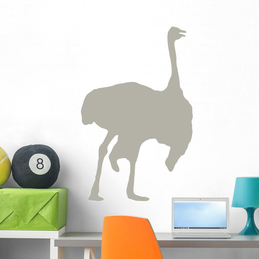 Tan Male Ostrich Wall Decal