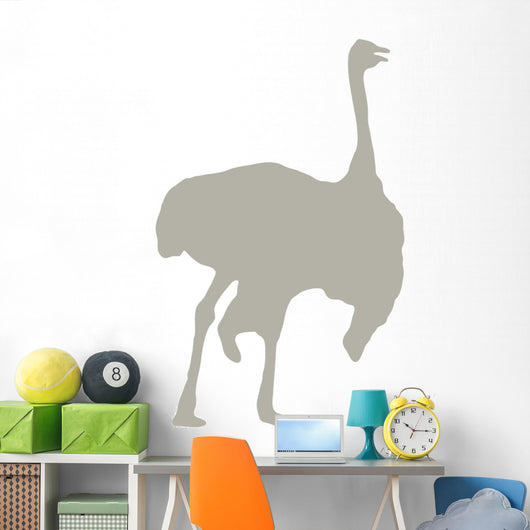 Tan Male Ostrich Wall Decal