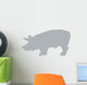 Grey Pig Wall Decal