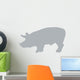 Grey Pig Wall Decal