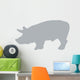 Grey Pig Wall Decal