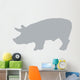Grey Pig Wall Decal