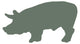Green Pig Wall Decal