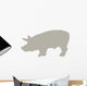 Tan Pig Wall Decal