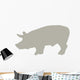 Tan Pig Wall Decal