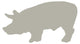 Tan Pig Wall Decal