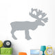 Grey Reindeer Wall Decal