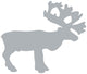 Grey Reindeer Wall Decal