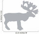 Grey Reindeer Wall Decal