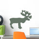 Green Reindeer Wall Decal