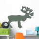 Green Reindeer Wall Decal