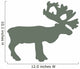 Green Reindeer Wall Decal