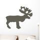 Brown Reindeer Silhouette Wall Decal