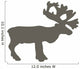 Brown Reindeer Silhouette Wall Decal