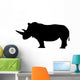 Black Rhinoceros Wall Decal