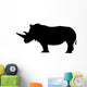 Black Rhinoceros Wall Decal