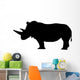 Black Rhinoceros Wall Decal