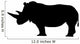 Black Rhinoceros Wall Decal