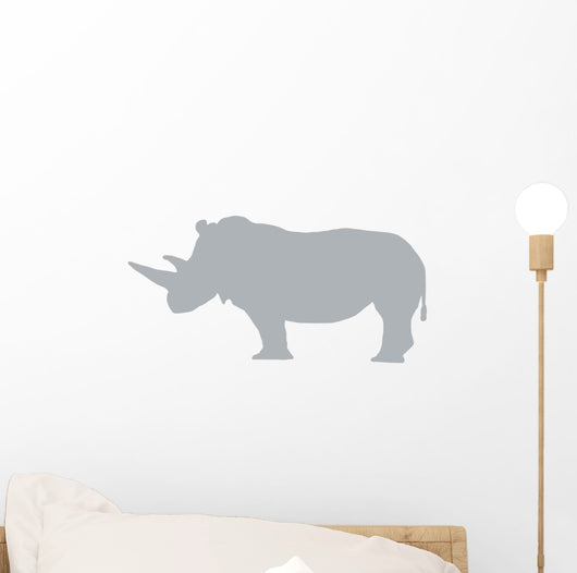 Grey Rhinoceros Wall Decal