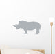 Grey Rhinoceros Wall Decal