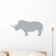 Grey Rhinoceros Wall Decal