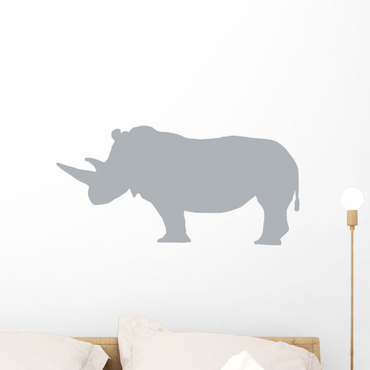 Grey Rhinoceros Wall Decal
