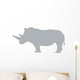 Grey Rhinoceros Wall Decal