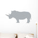 Grey Rhinoceros Wall Decal