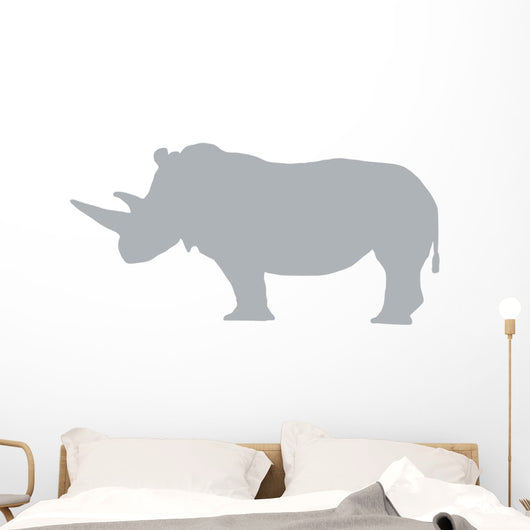 Grey Rhinoceros Wall Decal