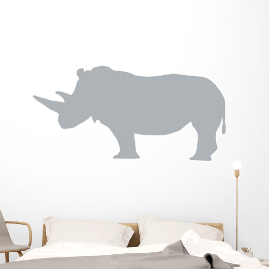 Grey Rhinoceros Wall Decal