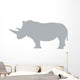 Grey Rhinoceros Wall Decal