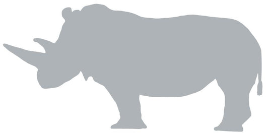 Grey Rhinoceros Wall Decal