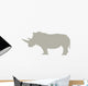 Tan Rhinoceros Wall Decal
