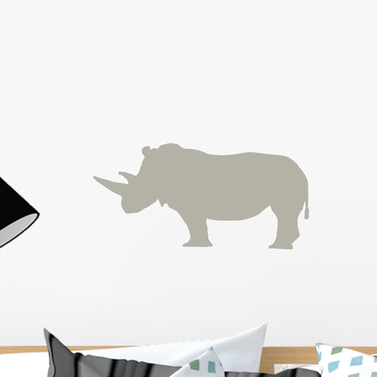 Tan Rhinoceros Wall Decal