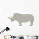 Tan Rhinoceros Wall Decal