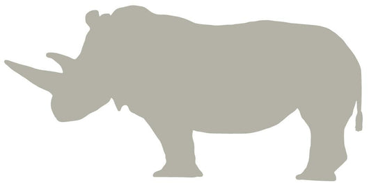 Tan Rhinoceros Wall Decal