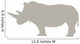 Tan Rhinoceros Wall Decal
