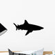 Realistic Black Shark Silhouette Wall Decal