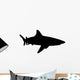 Realistic Black Shark Silhouette Wall Decal